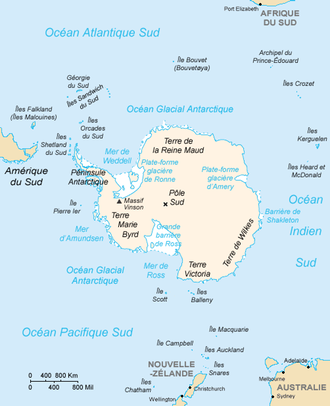 Antártida : mapa 