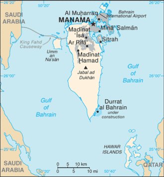 Bahrein : mapa 