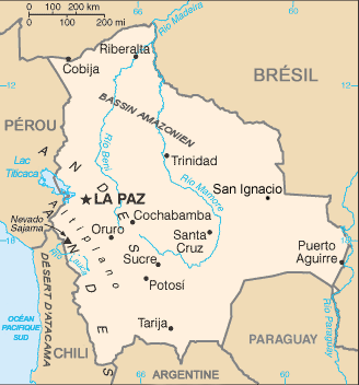 Bolivia : map 