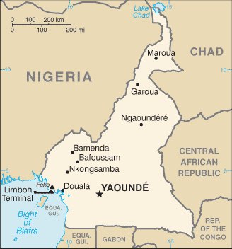 Cameroon : maps 