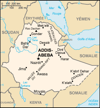 Etiopía : mapa 