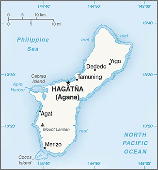 Guam : mappa 