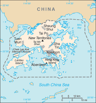 Hong Kong : map 