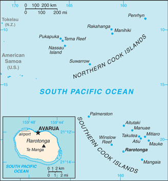Cook Islands : maps 