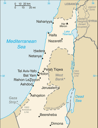 Israele : mappa 