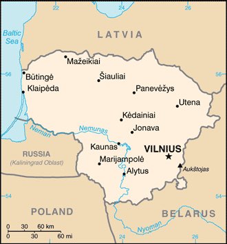 Lithuania : maps 