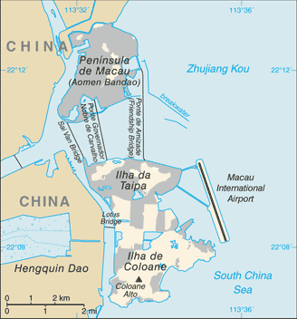 Macao : mapa 