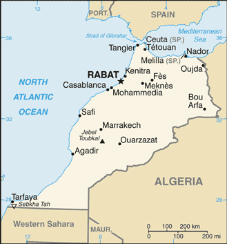 Marruecos : mapa 