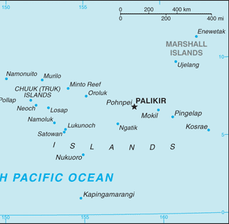 Micronesia : map 