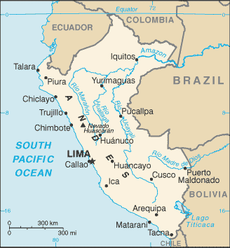 Perù : mappa 