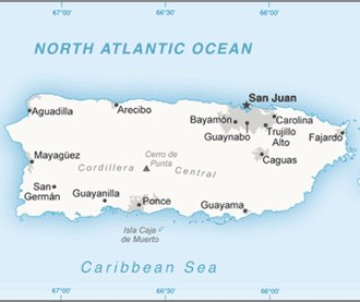 Porto Rico : mappa 