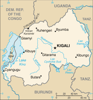 Rwanda : map 