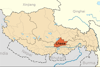 Tibet : mappa 