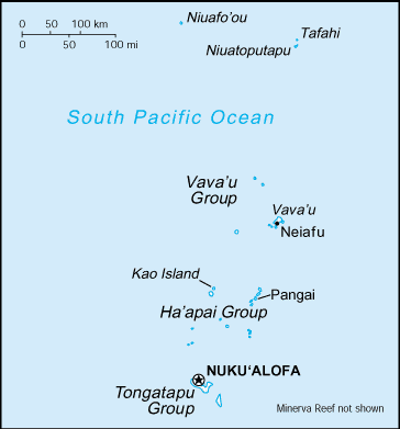 Tonga : mappa 