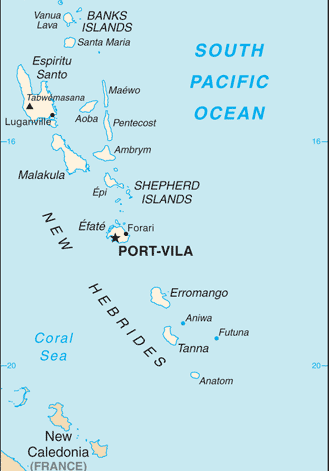 Vanuatu : mappa 
