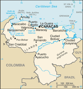 Venezuela : map 