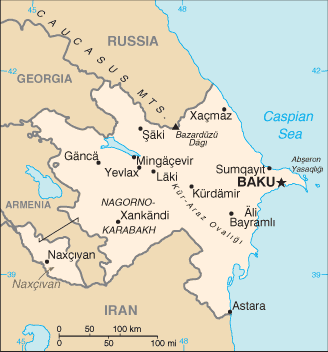 Azerbaigian : mappa 