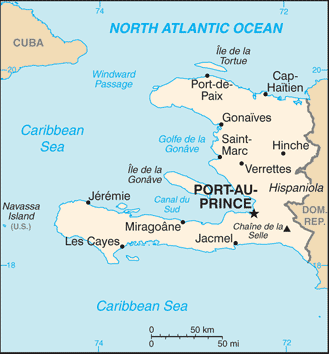 Haiti : mappa 