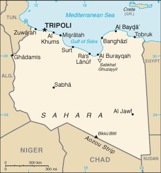 Libya : map 