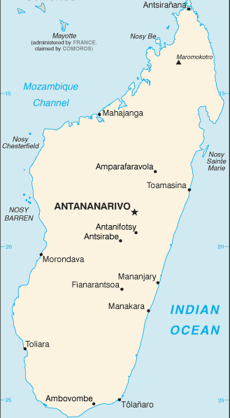 Madagascar : mappa 
