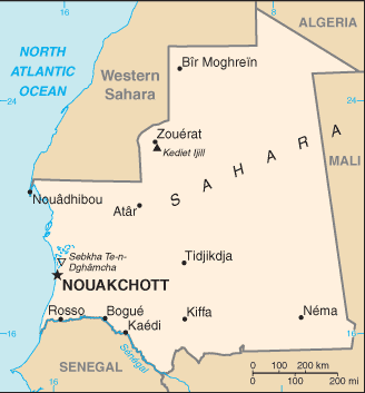 Mauretanien : maps 