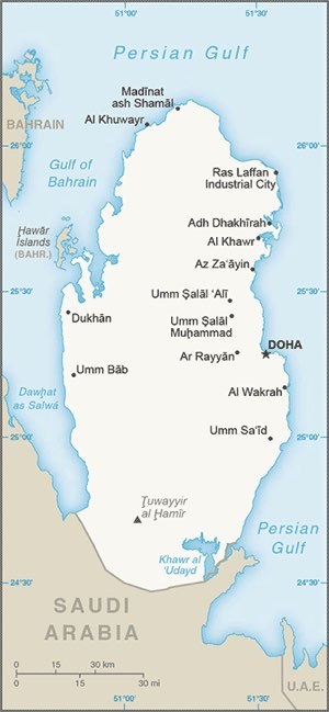 Qatar : mappa 