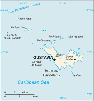Saint Barthelemy : mappa 