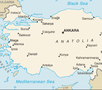 Turquia : mapa 