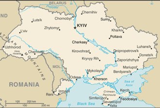 Ukraine : map 